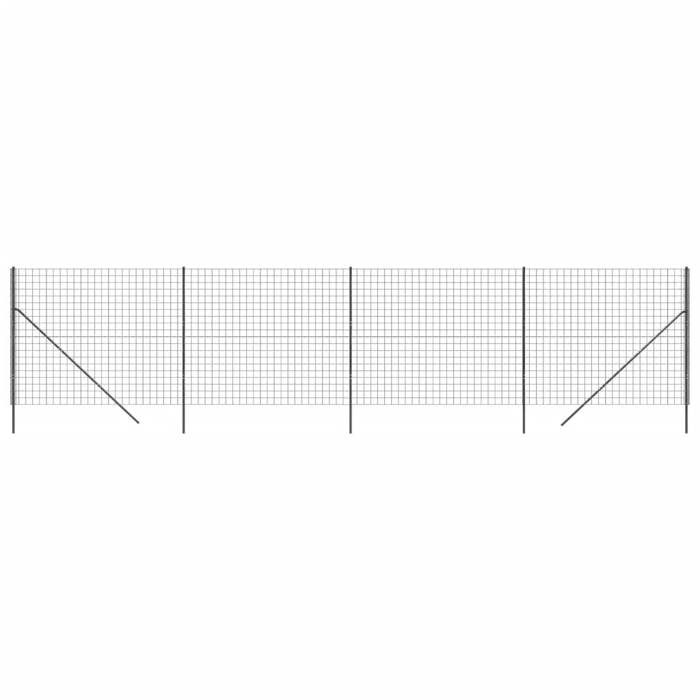 VidaXL Wire Mesh Fence, Decorative Fence Panel, Garden Patio Outdoor Protection Barrier, 154228