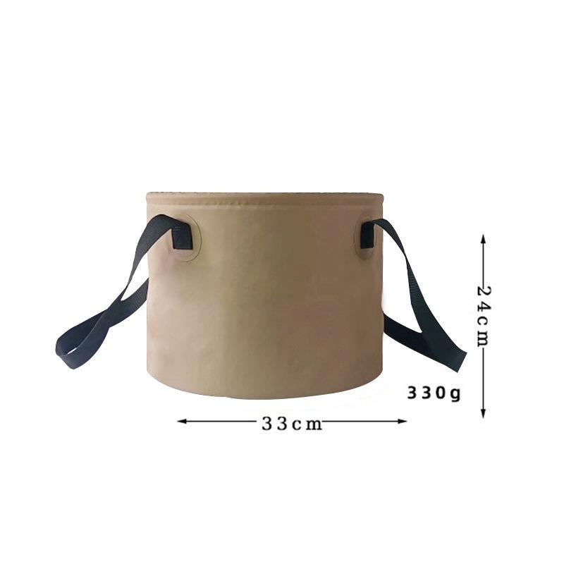 Foldable Portable PVC Water Bucket Outdoor Camping Fishing Mesh Bag Collapsible for Washing Fruit Leisure Reliable Gear