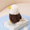 White Simulated Animal Haired Sea Eagle Plush Toy Bird Series Plush Ornament Toy