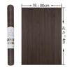 TOTIO Walnut Wood Grain Remake Ultra Wide Brown Wood Grain Wallpaper Oil Heat Dark Brown Wood Grain Cutting Kitchen Bathroom Decoration Stylish