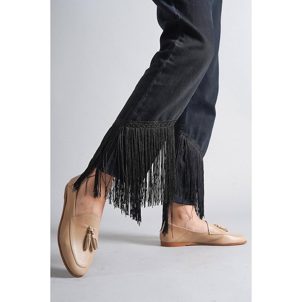 Женская мода из натуральной кожи коричневые кожаные мокасины повседневная обувь