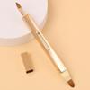 Алюминиевая выдвижная кисть для губ/бровей Золотистая&Черная&Красная&Розовая Двусторонняя кисть для помады Женщины
