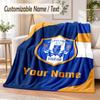 Custom Text Flannel Blanket Sheffield Wednesday FC Print Warm Cozy Blanket Home Sofa Bedding