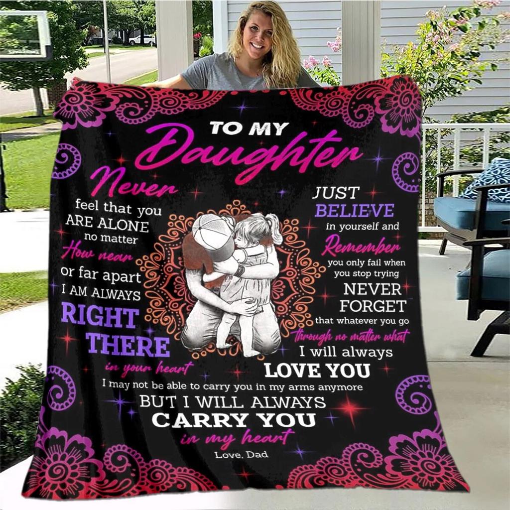 Персонализированное одеяло из шерпы для моей дочери с принтом льва, волка и дракона, подарок от мамы, папы, одеяло для дивана-кровати, мягкое одеяло для пикника