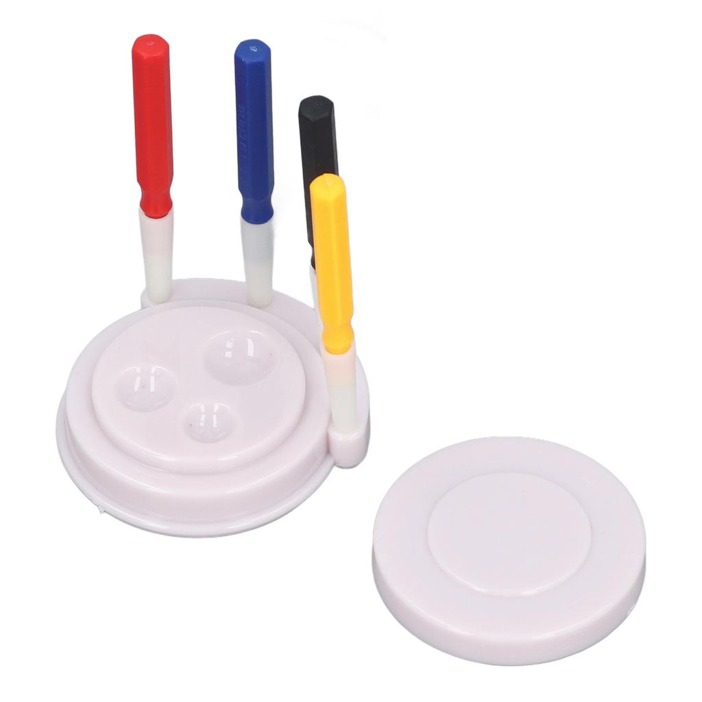 Watch Oiler Pen Set 4 Tip Sizes 3 Recesses Oil Cup Oil Pen Watch Repairing Accessory for Watchmaker