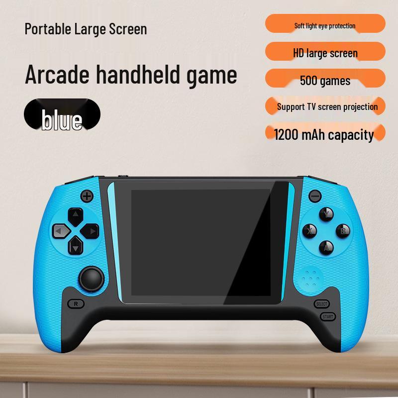 2025 HD Портативная игровая консоль: Большой экран, возможность подключения к телевизору, двойные ручки, 3,5-дюймовая портативная ретро-аркада