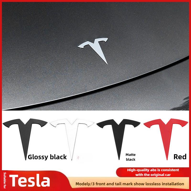 kpjgs1 3d ABS Chrome Black Red Logo Dual Motor Emblem Letters Car Trunk Badge For Tesla Model Y 3 X S Dual Motor Sticker Accessories
