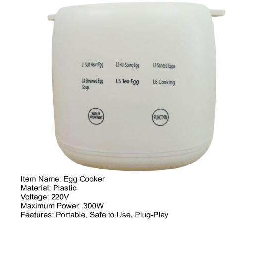 Electric Egg Boiler Design Timer Auto Touch Screen Shut-off Sound Reminder Food Grade