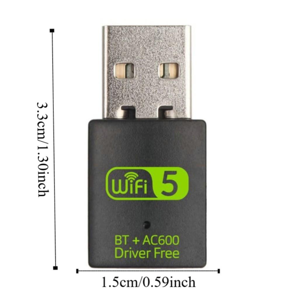 600Mbps Bluetooth 5.0 2 in1 Dongle Bluetooth BT+AC600 Wifi Network Adapter Dual Band WiFi Receiver Wireless Network Card