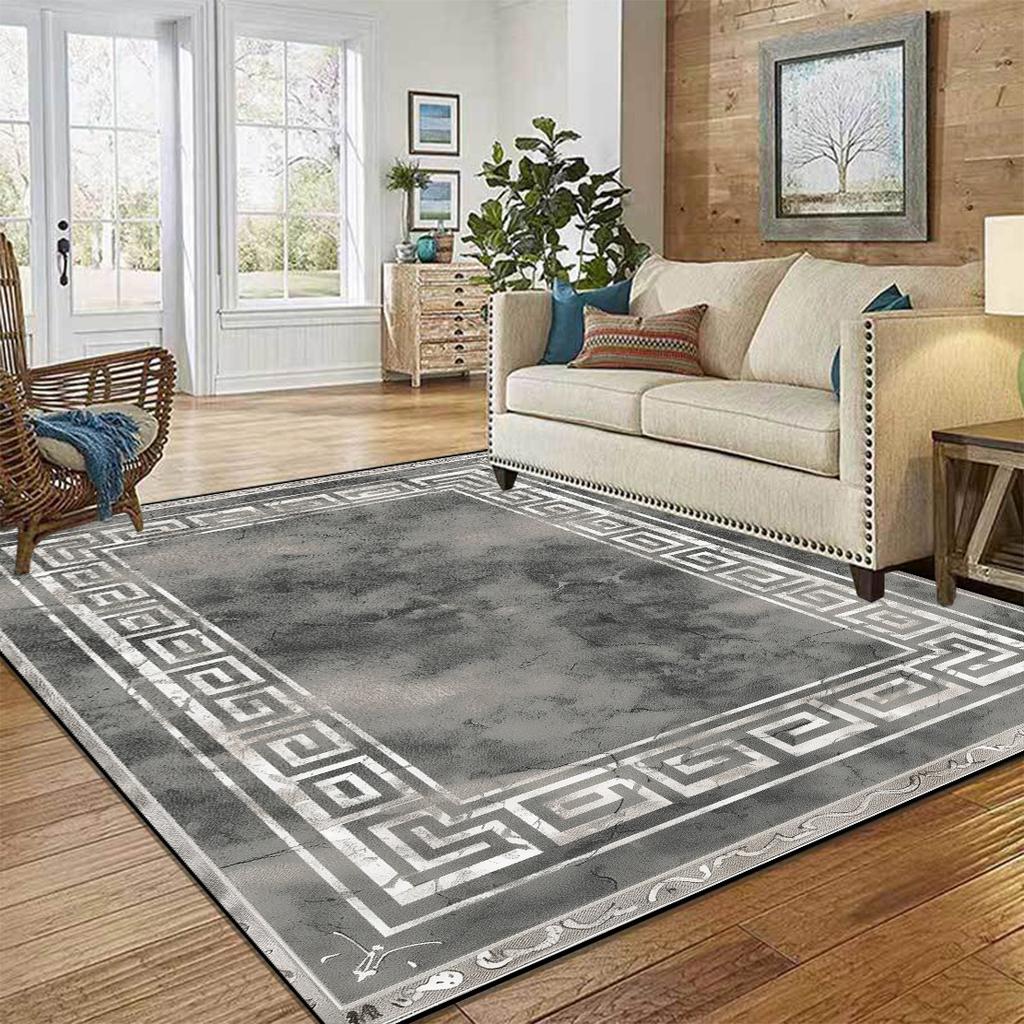 Nordic Luxury High-end Carpets для гостиной, современный домашний декор, большие ковры для спальни, гостиной, моющийся нескользящий напольный коврик
