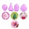 4pcs New Plastic Cake Pop Mold Set Heart Cake Round Shape DIY Crafts Cake Pop Maker Pink Purple Cake Pop Shaper for Party Treats