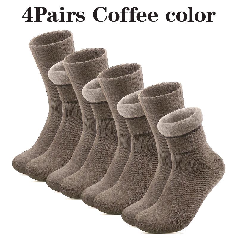 Мужские осенние и зимние супер толстые плюшевые носки 1/2/4/6/8/10/15/20 пар повседневных теплых и морозостойких носков средней длины для активного отдыха