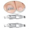 2 Pieces Ingrown Toenail Corrector Professional Curved Compact for Women Men