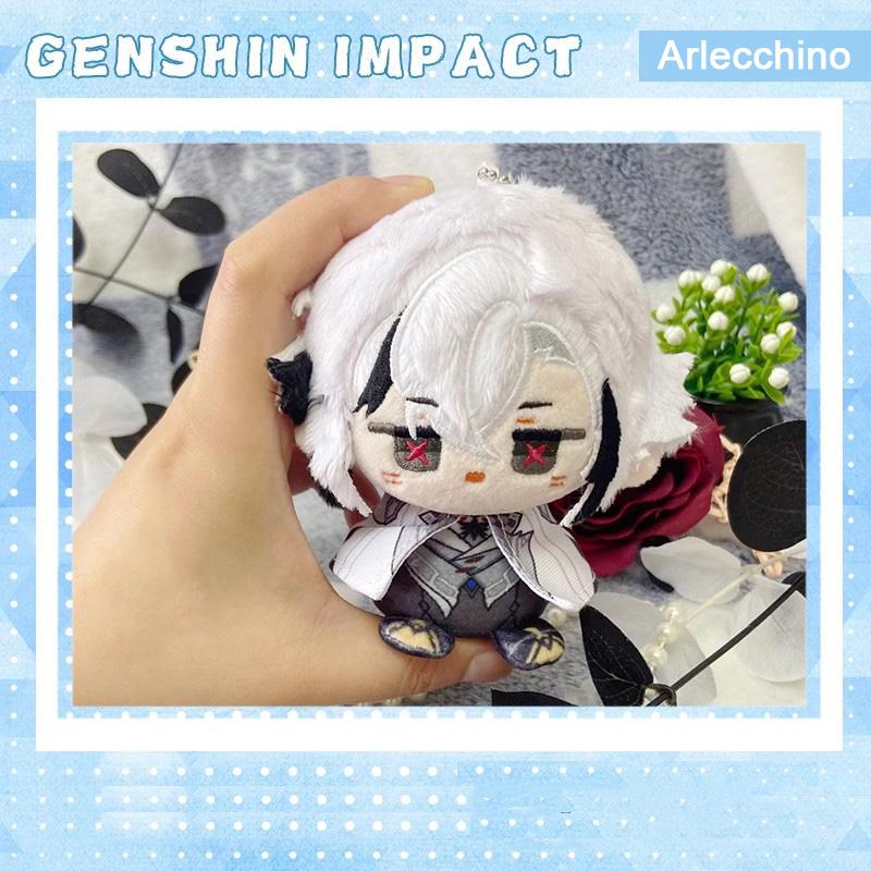 Genshin Impact Plush Toy Neuvillette Wriothesley Furina Soft Doll Zhongli Lynette Kaveh Al Haitham Backpack Pendant Fans Gifts