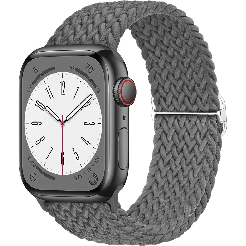 Плетеный Solo Loop для Apple Watch ремешок 44мм 40мм 49мм 45мм 41мм 46мм Эластичный браслет iWatch series 8 3 se 6 Ultra 2 9 10 ремешки