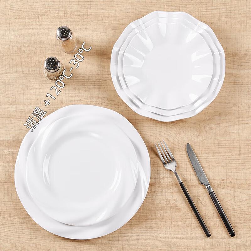 Меламиновая обеденная тарелка «Лотос» от Huihuang