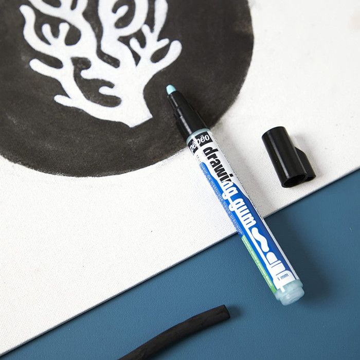 Marqueur gomme à dessiner PEBEO - Pointe 4mm - Effaçable - Opaque