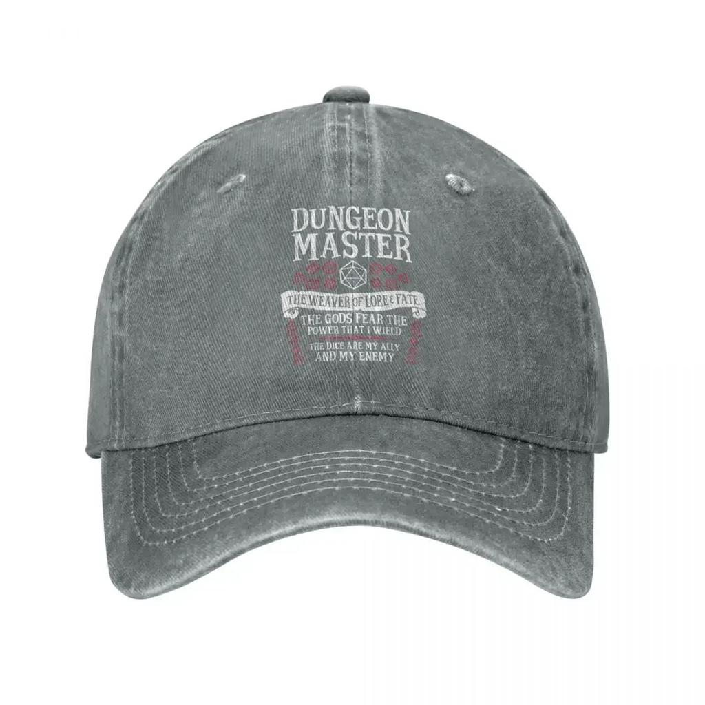 Кепка Бейсболка Мастер Подземелий Ткач Знаний и Судьбы Потертая Стирка Snapback Шляпа DnD Для улицы Регулируемая Посадка Кепки Шляпа