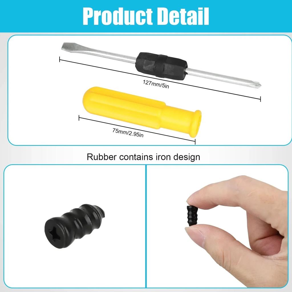 10-60pcs Car Motorcycle Vacuum Tyre Repair Nails Universal Tire Screw Tubeless Repair Tools Accessories Kit Car Accessory