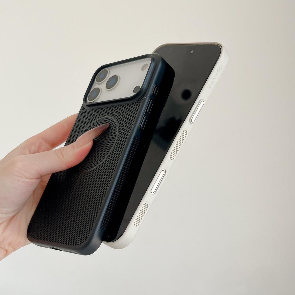 Применимо к iPhone11PRO сетчатый теплоотводящий магнитный держатель чехол для мобильного телефона Apple 11 дышащий матовый PC жесткий чехол i11