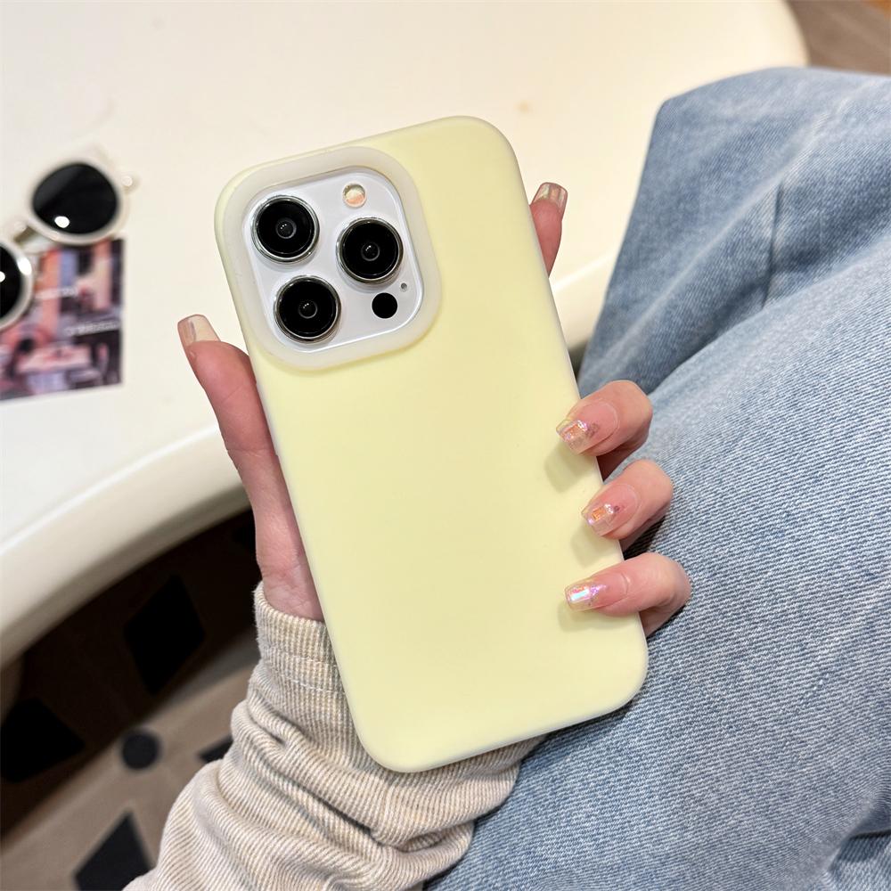 Роскошный Чехол из Жидкого Силикона Конфетного Цвета для iPhone 16 15 14 13 12 Pro Max Puls 11 Мягкий Ударопрочный Бампер Матовое Покрытие