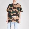 Off-White Футболка с короткими рукавами и вышивкой алфавита, топы унисекс, камуфляж OMAA038E181850219901