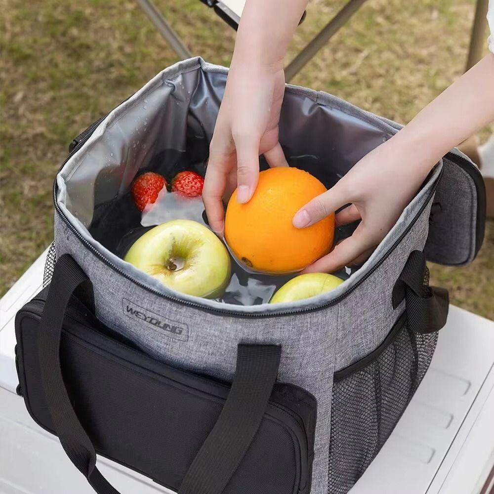 Leakproof Insulated Ice Bag Large Capacity Insulated Food Bag Lunch Box Bag  Outdoor