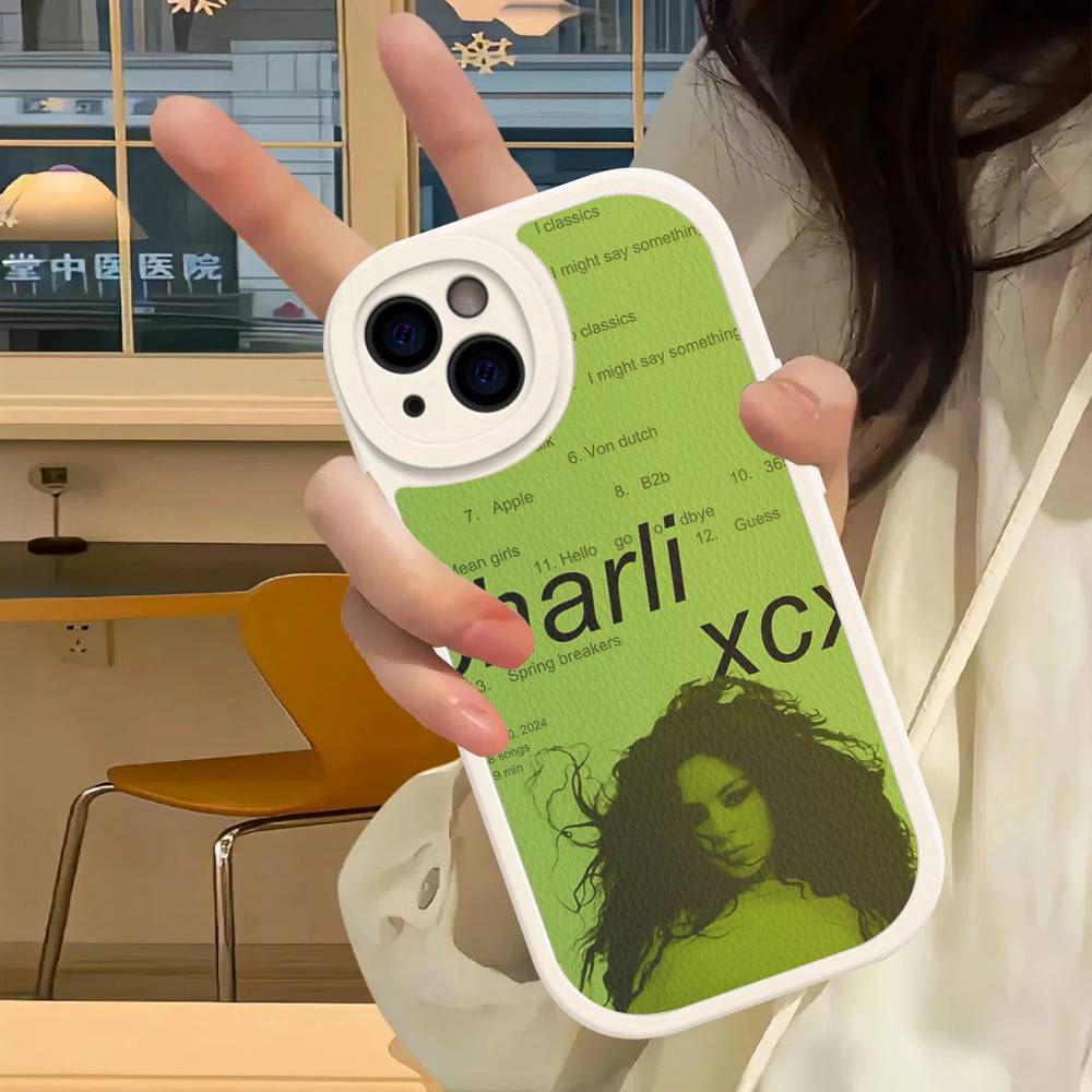 Чехол для телефона из кожи C-Charlis XCX B-BRAT Для IPhone 16 16e 15 14 13 12 11 Pro Max Plus Mini
