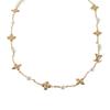 M01610 Necklace Gold metal/Fake Pearl