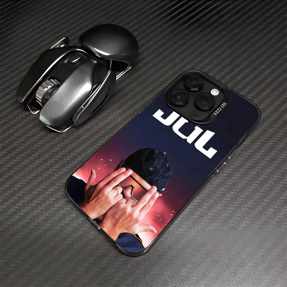 Чехол для телефона Rapper J-JuL C'est Pas Des Lol для iPhone 17 Air 16e 15 14 13 12 11 Pro Max Plus Mini SE Матовая задняя сторона Серебристая крышка