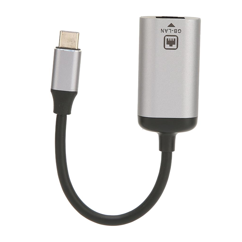 Адаптер USB C к RJ45 1000 Мбит/с Высокоскоростной Plug and Play Металлический корпус Адаптер LAN к USB C для ноутбука