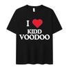 Я Люблю Kidd Voodoo Альбом Тур 2025 Узор Футболка Летняя Мужская Женская Хип-Хоп Классическая Чистый Хлопок Горячая Распродажа Популярная Футболка Подростки
