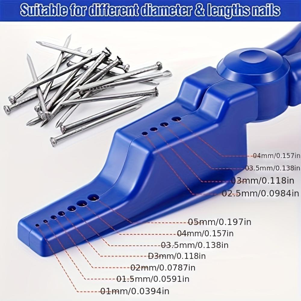 Молоток-помощник для забивания гвоздей, пластиковый материал, презерватив для цементных стальных гвоздей, гвоздевой зажим, защита молотка, гвоздевой инструмент