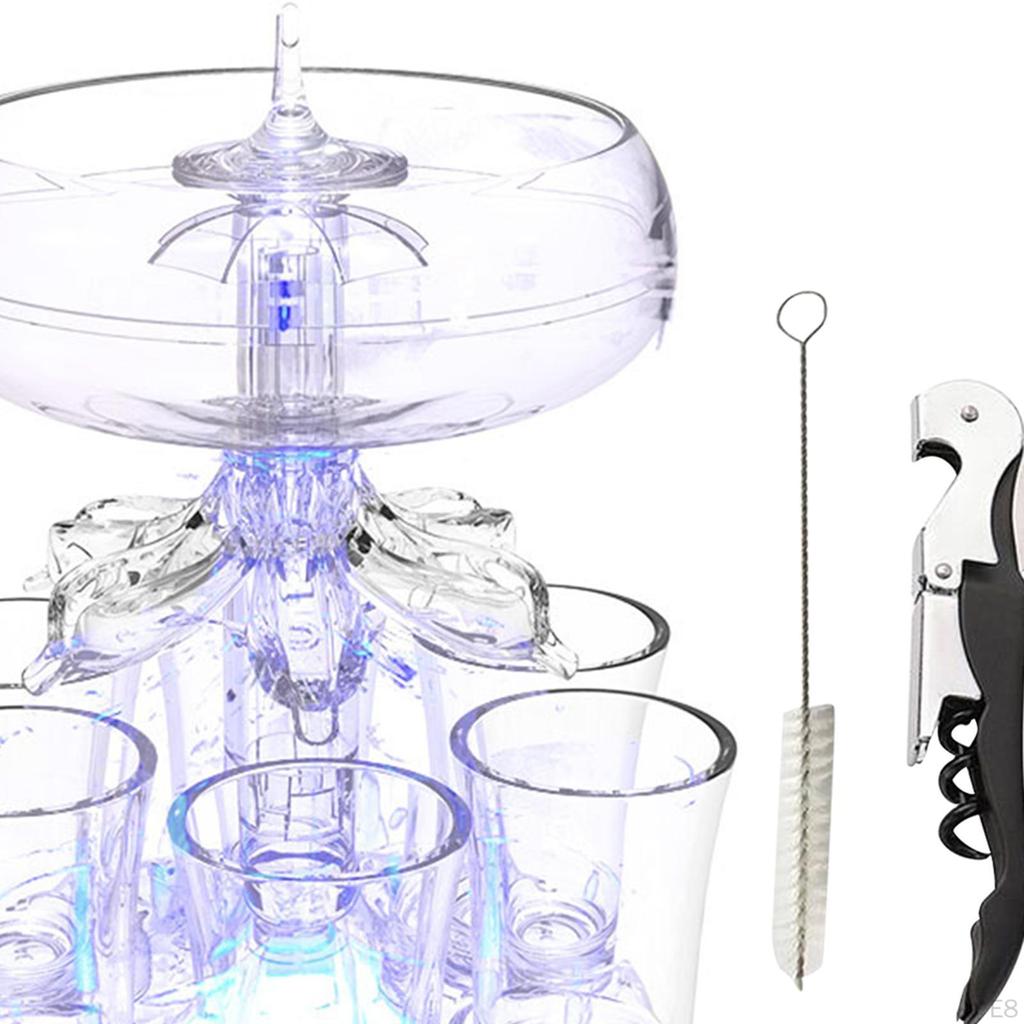 6 Стеклянный диспенсер, маленький, прозрачный, многоразовый, автоматический