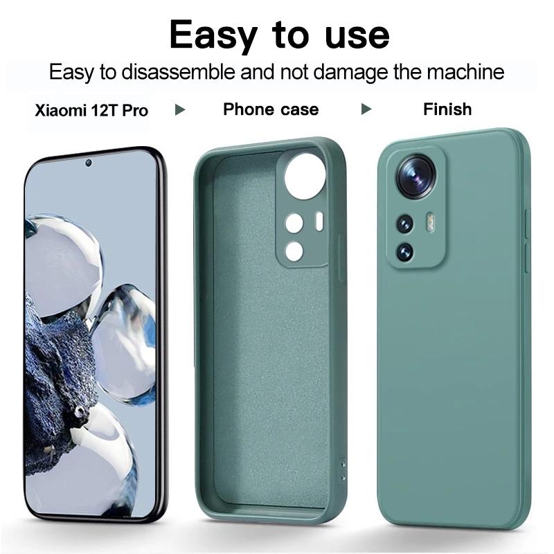 Квадратный жидкий силиконовый чехол для Xiaomi Mi 12T 12 T Pro 12 Lite 12X 12S Pro Ultra 12pro Чехлы для телефонов Xiaomi 11 Lite Мягкий чехол