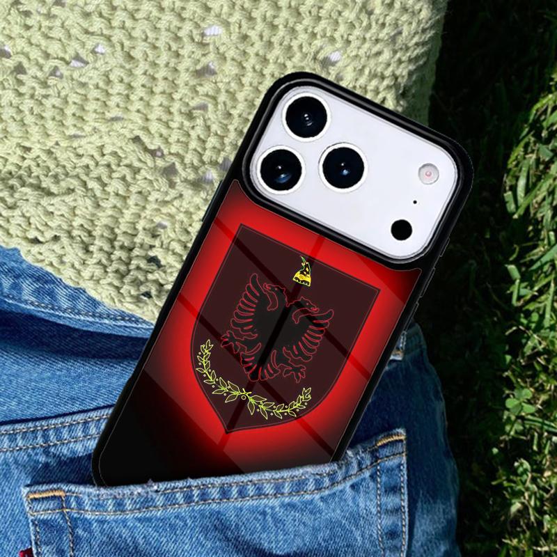 Албания Паспорт мягкий чехол для телефона для IPhone 11 12 13 14 15 16e 17 Pro Max Чехол для IPhone 17 Air