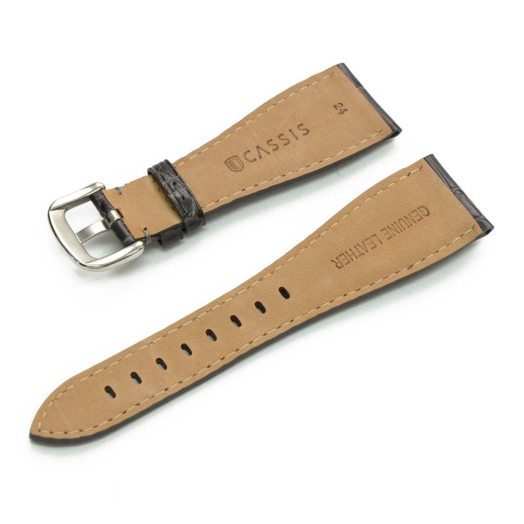 Ремешок для часов CASSIS Gaga Milano из телячьей кожи со сменным U1003329091024M (ТИП GGM), 24 мм, Серый, Инструмент,