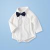 Newborn Boy Gentleman Bow Tie Long Sleeve Romper - Spring/Autumn 2025