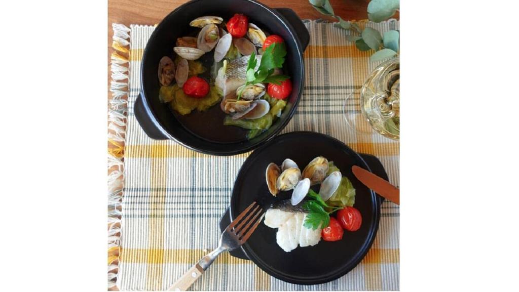 Кухня Studio Panda Diner Uchi Soto Плита Жаропрочная Керамическая Оловянная Деревянная Посуда Банко (Серый)