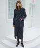 Paul And Alice High Waist Wool Skirt / Dark Gray