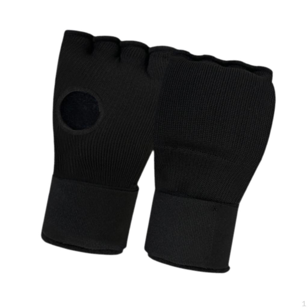 Боксерские внутренние перчатки гелевые бинты для рук снаряжение мягкие перчатки для кикбоксинга половина пальцев для