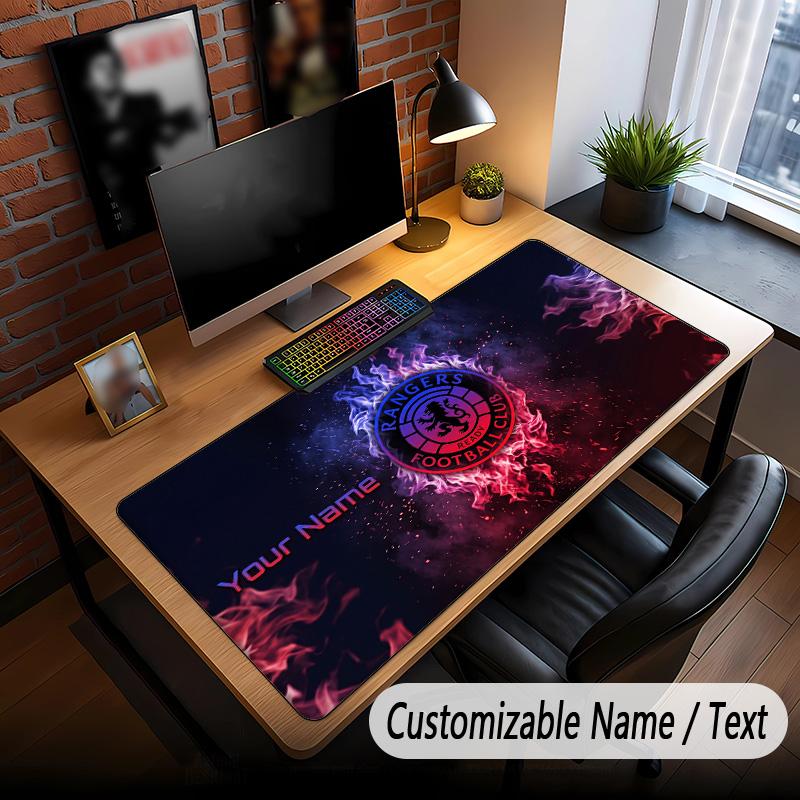Large Mouse Pad Rangers FC Print Custom Name Text Desk Mat for Office Gaming