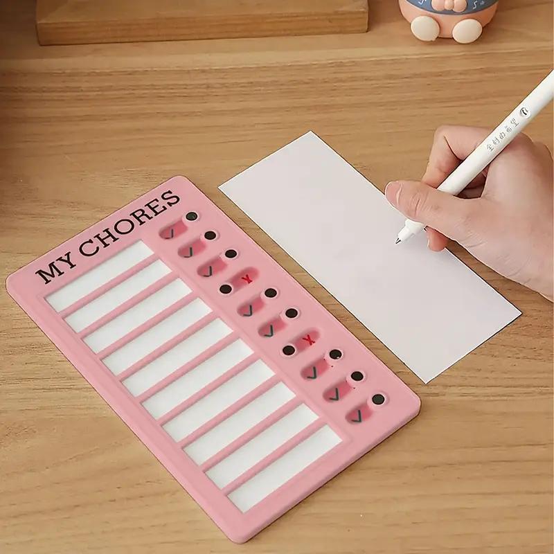 Reusable My Chores Checklist Task Board Daily Schedule Planner Memo Chore Chart Kid Responsibility Behavior Self Discipline Card