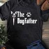 Dogfather Boston Terrier T-Shirt: Funny Dog Dad Gift