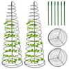 Plant Support Rack Sturdy Metal Green Bean Trellis Tower Stretchable Durable Plant Support for Climbing Vines