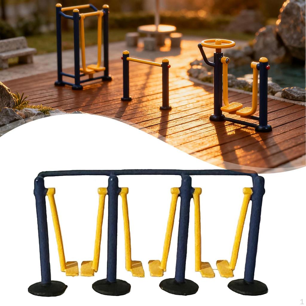 1/64 Fitness Equipment Model Doll House Ornament Miniature Sports Dollhouse Decor Decoration