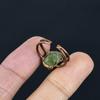 Peridot Handmade Gemstone Ring, Copper Electroformed Ring Antique Jewelry, Adjustable Ring Engagement Gift
