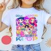 Детская футболка Kpop Охотники на демонов, футболка с коротким рукавом на день рождения, Saja, для мальчиков, детская футболка, топ Kpop Охотники на демонов, для девочек и мальчиков, семейная одежда