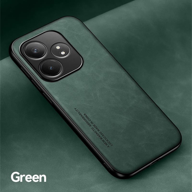 Магнитный чехол для телефона с ощущением кожи для Realme GT 6 6T GT6 GT Neo6 SE Защитный чехол Ударопрочный Coque Funda Capa