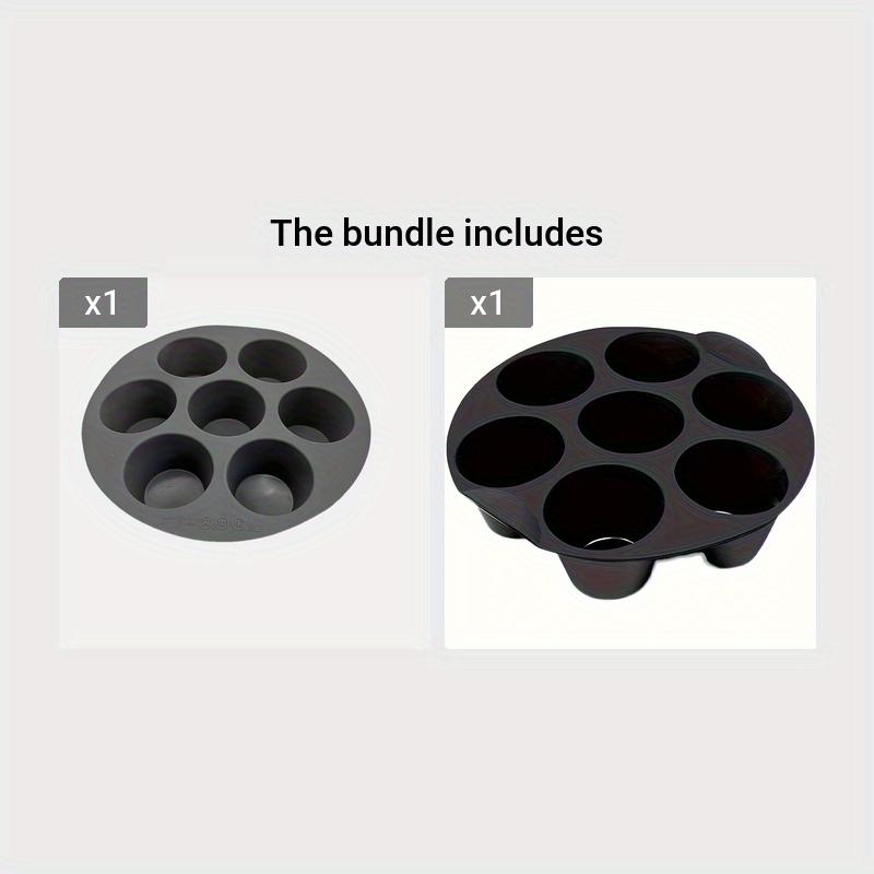 Универсальная силиконовая форма для выпечки во фритюрнице - Складная, с антипригарным покрытием для тортов, кексов, маффинов и яичных закусок - Незаменимый кухонный аксессуар